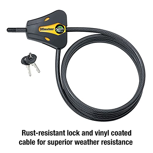 Master Lock 8419DPF Python Cable Lock with Key, 1 Pack