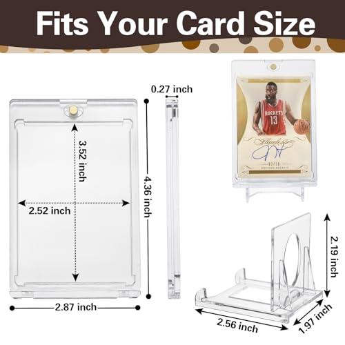 Magnetic Trading Card Holders with Adjustable Display Stand