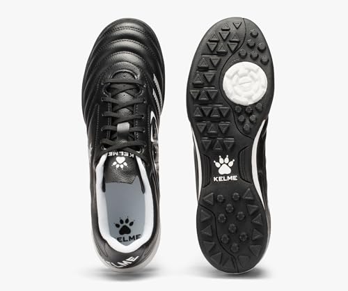 KELME Turf Soccer Shoes Men Women Futsal Indoor Cleats Black 8.5