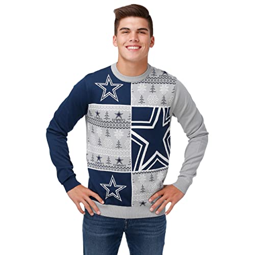 Dallas Cowboys Ugly Sweater - NFL Team Logo Holiday Sweater - Large