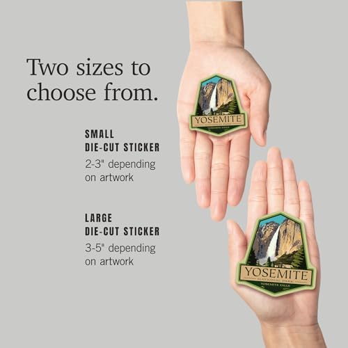Yosemite National Park Small Die Cut Vinyl Sticker - Waterproof Decal