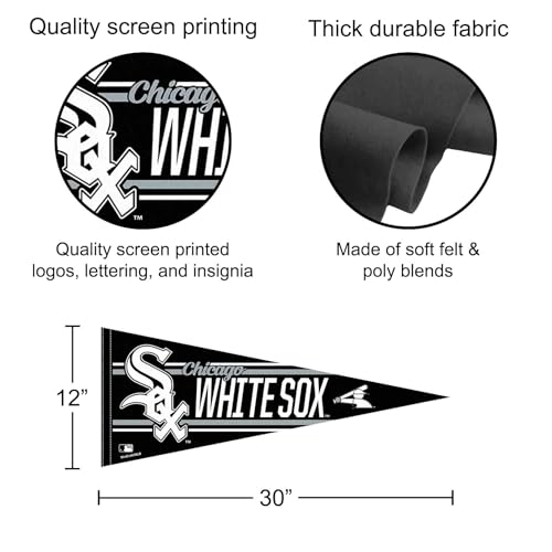 Chicago White Sox Large Felt Pennant - 12x30 Inches