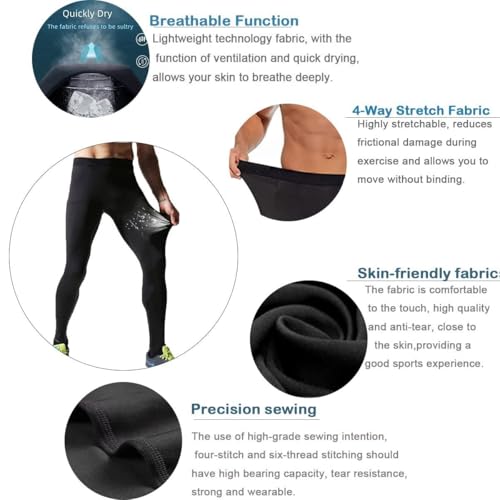 Men's Compression Pants for Running, Gym & Sports Tights