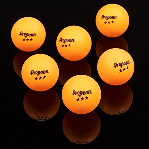 3-Star Regulation Ping Pong Balls - 40mm Indoor & Outdoor Set (6 Pack)