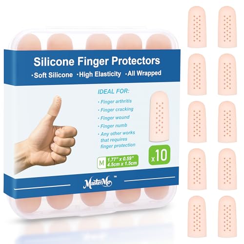 Silicone Finger Cots - Soft Gel Caps for Pain Relief & Protection