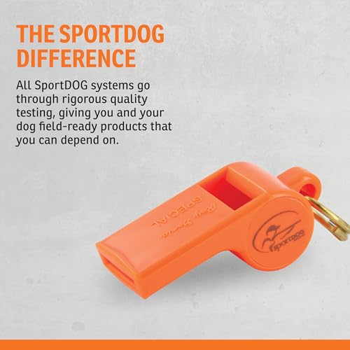 Dog Training Whistle - Pealess High-Pitch Design - Orange