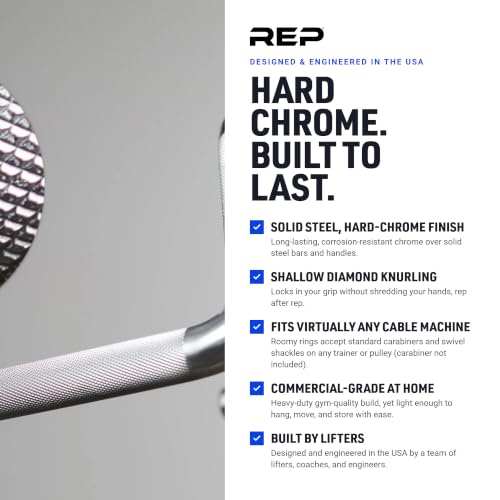 Multi Grip Curl Bar Attachment for Cable Machines - REP Fitness