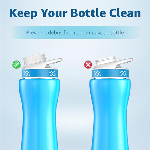Replacement Water Bottle Lid Caps - Leakproof BPA-Free 2-Pack