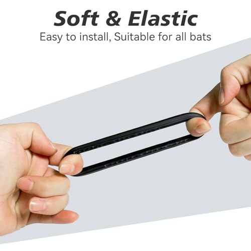Baseball Bat Grip Choke Up Rings - 5 Pack, Black