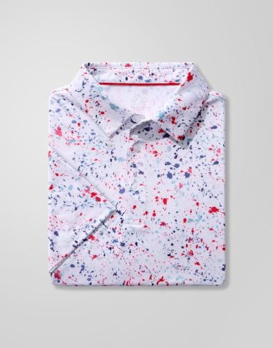 Men's Golf Polo Shirt - Moisture Wicking, Lightweight, Casual