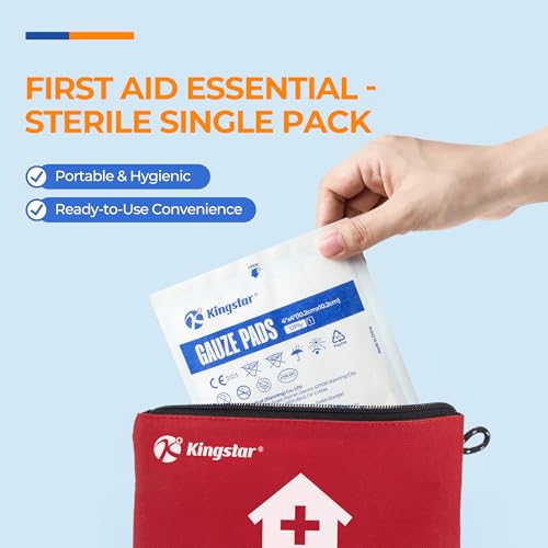 Sterile 4x4 Inch Cotton Gauze Pads 12-Ply Bulk Wound Dressings for First Aid