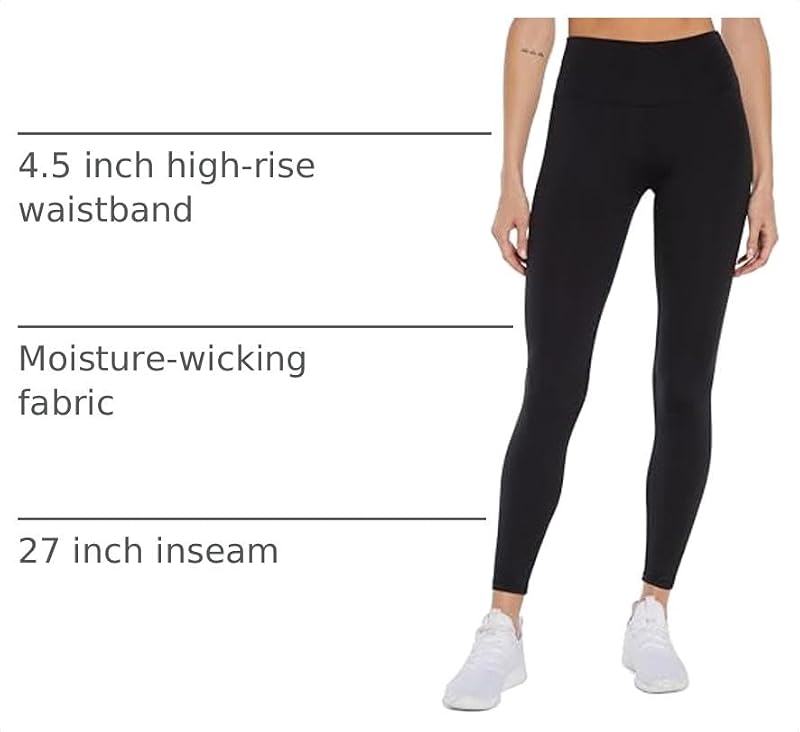 Zobha Women's High Rise Charley Leggings - Black Medium