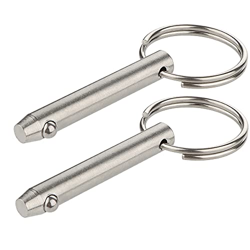 2 Pcs Quick Release Pin - 5/16" (8mm) Marine Grade Stainless Steel