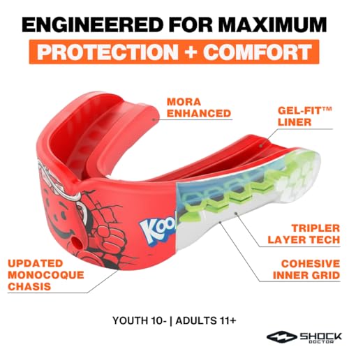 Gel Max Power Mouth Guard for Football, Lacrosse, Hockey & MMA