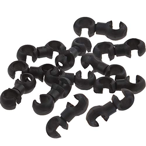 10 Pcs Bike Cable S-Hook Clips - Rotatable Bicycle Brake & Shift Cable Organizer