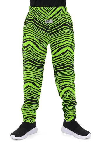 Z88 The Original Unisex Youth Pants - Black/Neon Green Zebra