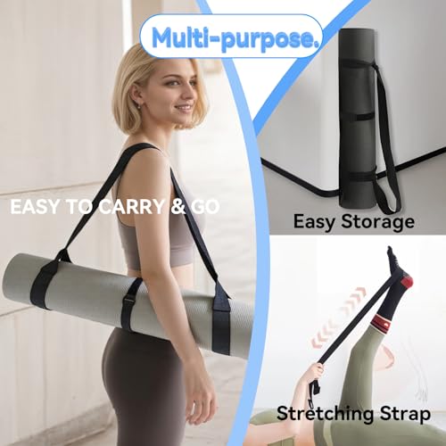 Adjustable Yoga Mat Carrier Strap - Thick Non-Slip Yoga Mat Holder