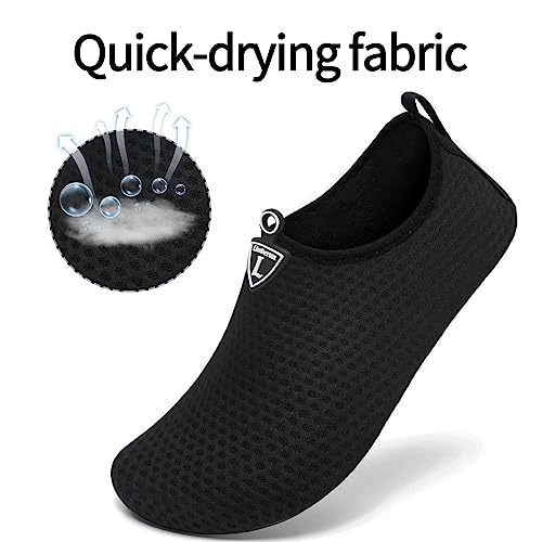 Water Shoes for Women & Men - Swim Beach Shoes, Bd3501 Black