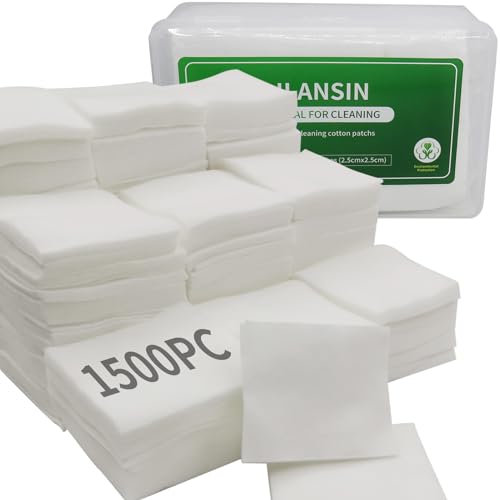 1500PCS Gun Cleaning Patches & CLP Oil - 2x2 Lint Free Cloth