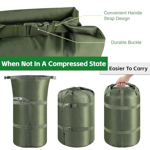 Large Ultralight Compression Sack for Sleeping Bags - Portable Outdoor Storage