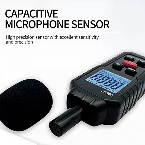 Digital Sound Level Meter,Sound Meter for Classroom Home Street,30-130dBA dB Meter to Measure Noise,Noise Decibel Reader,Audio Sound Tester,Sound Test equipmetent,Sound Measurement Device (30-130dBA)