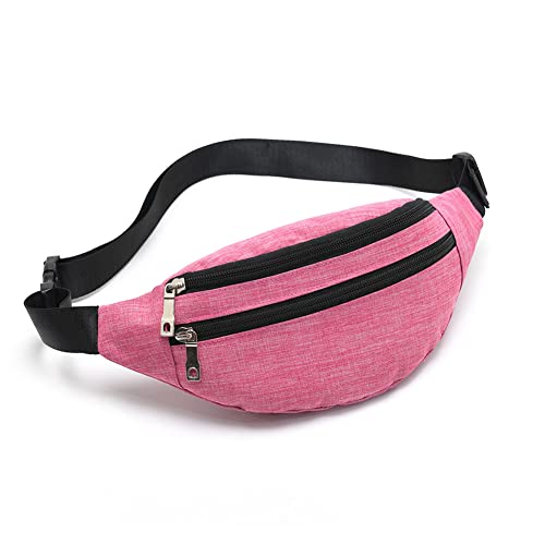 Fanny Pack Waist Bag for Men & Women - Adjustable Strap - Pink-01
