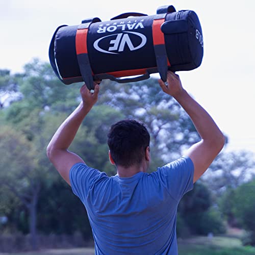30 lb Pre-Filled Sandbag for Weight Training with 5 Grip Handles