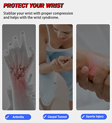 Adjustable Wrist Brace for Carpal Tunnel Relief - Pink