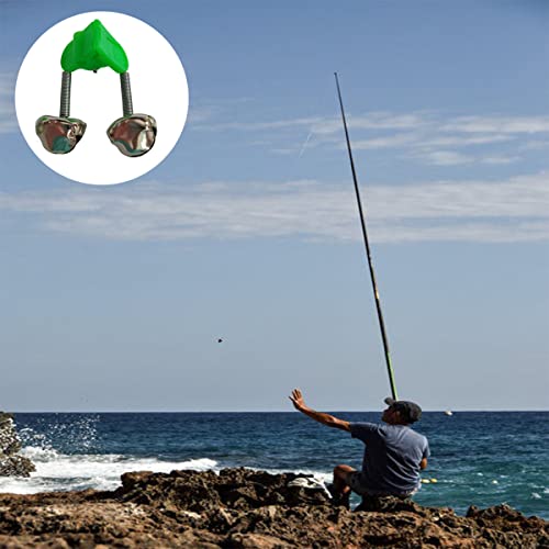 8 Pcs Fishing Rod Alarm Bells - Loud Dual Alert Clip-On