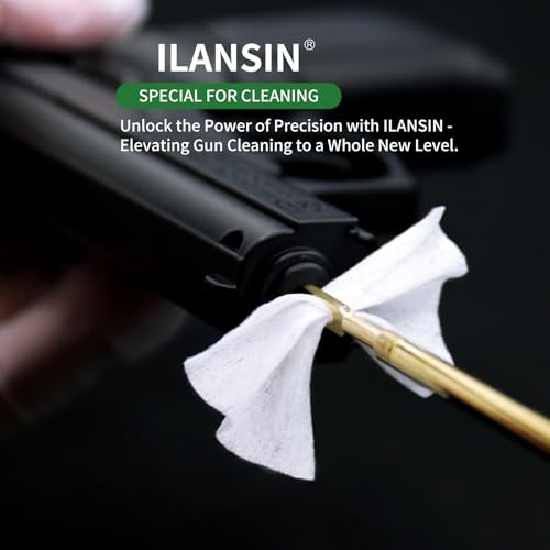 1000 Lint-Free Cotton Gun Cleaning Patches - Pre-Cut 2" x 2"