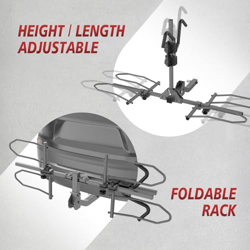2-Bike Rack Hitch for Car - Heavy-Duty Bicycle Carrier