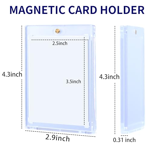 Magnetic Card Holder - 5 Pack 35PT One-Touch Case for Trading Cards