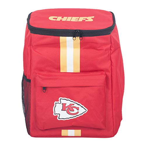 Kansas City Chiefs Cooler Backpack - Insulated Ice Chest for 36 Cans