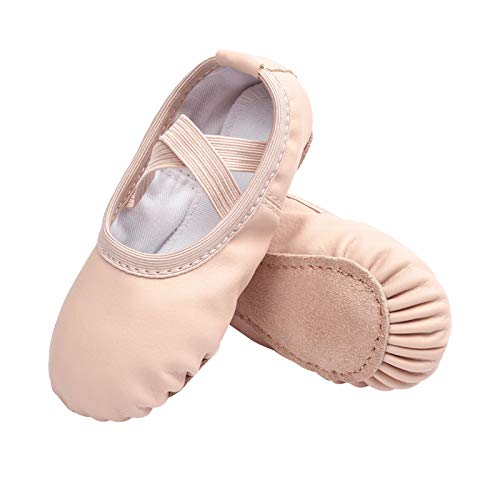 Ballet Shoes for Kids - Professional Dance Slippers, Close-Fit PU