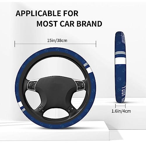 Personalized Indianapolis Football Steering Wheel Cover - One Size