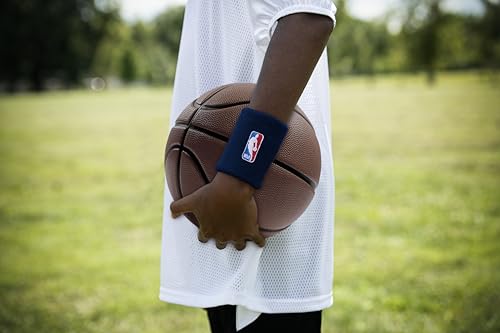 NBA Logoman Headband & Wristband Set - Navy 3 Pack