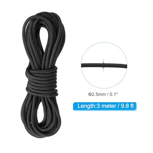 Archery D Loop Rope - 10 FT Black Nocking Loop String