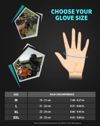 Tactical Gloves with Hard Knuckle Protection for Outdoor Sports