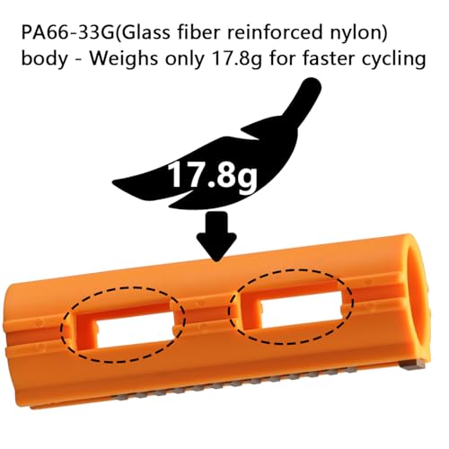 T238 Piston Rack Upgrade Kit - Orange for Airsoft AEG V2/V3