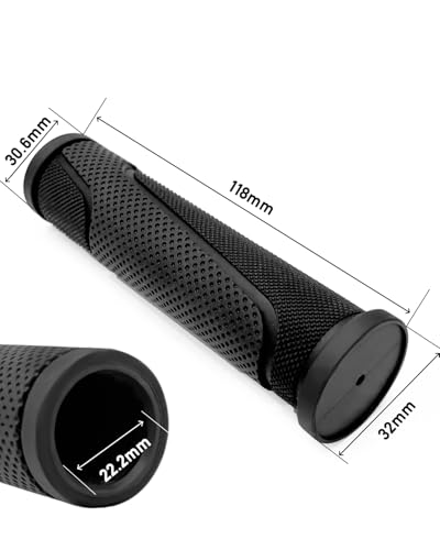 Ergonomic Rubber Bike Handlebar Grips - Non-Slip MTB & BMX - Standard