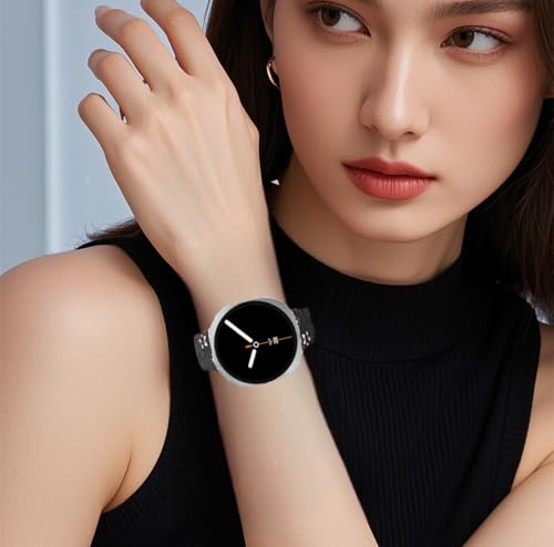 Two-Tone Flower Engraved Bands Compatible with Galaxy Watch 9/8