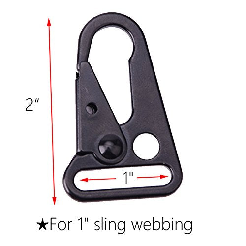 1" Heavy Duty Snap Hooks Sling Clips - 6-Pack