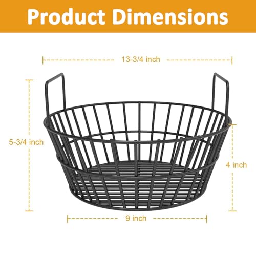 Porcelain Steel Charcoal Ash Basket for Large Big Green Egg & Kamado - AJinTeby