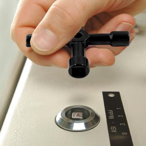 4-Way Multi-Functional Utility Key Set, 3 Pcs - Black