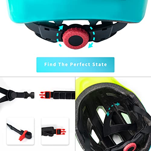 OnBros Kids Bike Helmet Boys Girls Youth Visor Adjustable 50-57CM A-Green-HOT
