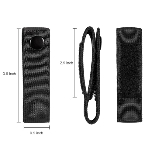 Handcuff Strap Holder with Snap Closure - 2-Pack