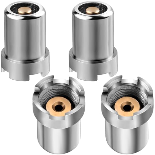 4pcs Threaded Adapters, Stainless Steel Thread Screw Converter, Soldering Iron Adapter Connector Accessories for Circuit Board Check Repair- Silver