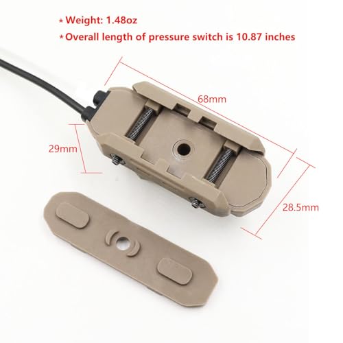 LThyzszb SF Plug-Tan Pressure Switch for Scout M300/M600 Weapon Light Mounting
