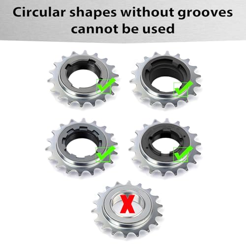 Freewheel Remover Tool BMX 4 Notch, Professional Multi-Function for