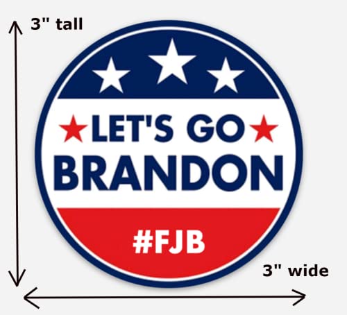 Let's Go Brandon Vinyl Sticker - 3-Inch Durable Decal for Indoor/Outdoor